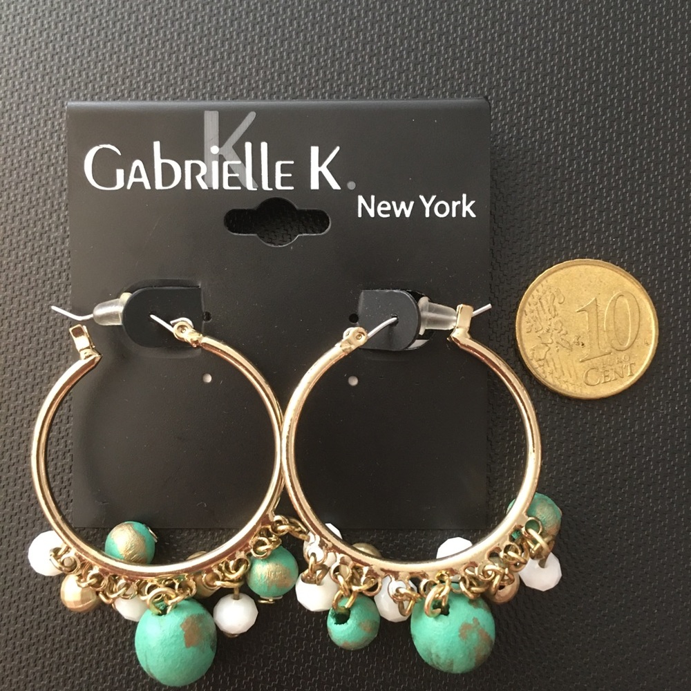 Beaded Hoop Earrings